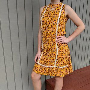 Art Class, Girl's Yellow Boho Style Dress, Sz. XL